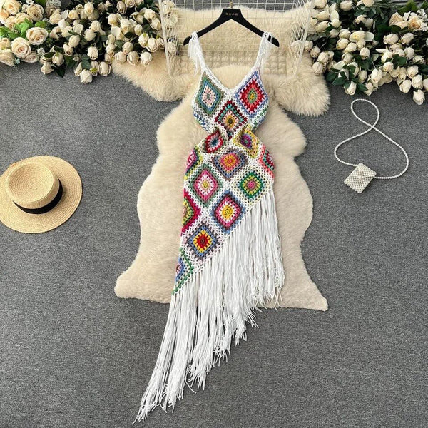 Ludo Tassel Summer Dress - Alamode By Akanksha