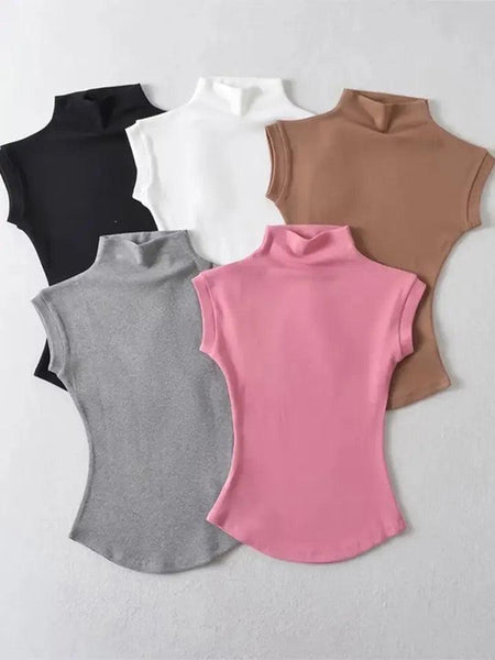 Dote Turtleneck Summer Tops - Alamode By Akanksha