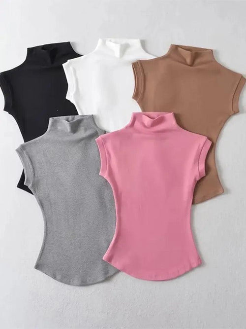Dote Turtleneck Summer Tops - Alamode By Akanksha