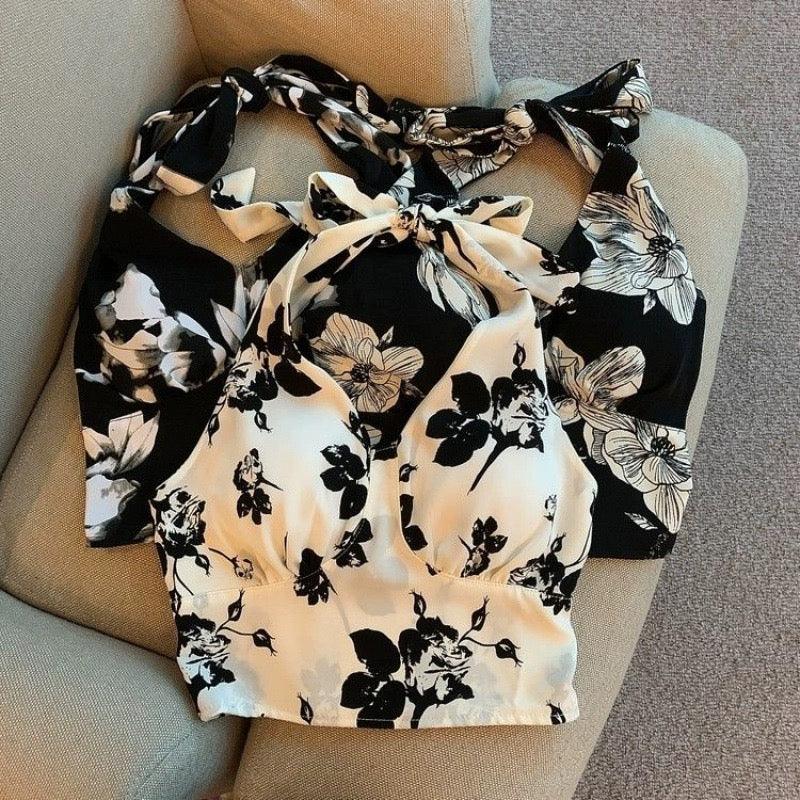 Roots Halterneck Summer Top - Alamode By Akanksha