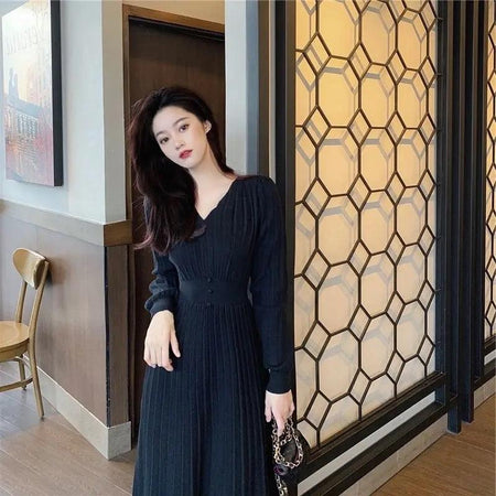 Louisa Woolen A-Line Dress - Alamode By Akanksha