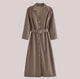 Fabian Leather Dress - flat-lay product shot, brown - Miss Mosa By Akanksha