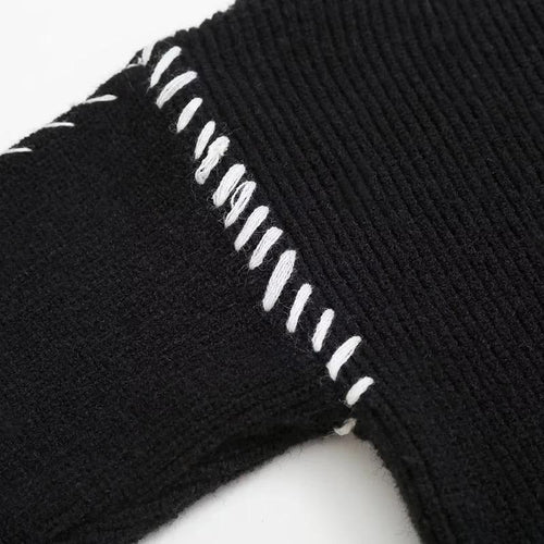 Fedora Oversized Sweater In Black
