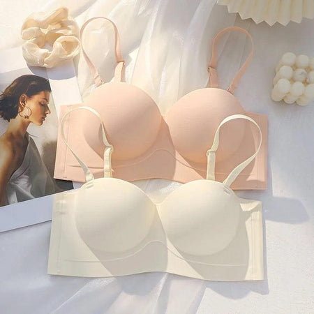 Fila Luxe Seamless Bralettes - Detachable Straps - styled flat-lay shot, multicolour - Miss Mosa By Akanksha