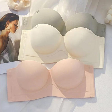 Fila Luxe Seamless Bralettes - Detachable Straps - styled flat-lay shot, multicolour - Miss Mosa By Akanksha