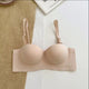 Fila Luxe Seamless Bralettes - Detachable Straps - styled flat-lay shot, beige - Miss Mosa By Akanksha