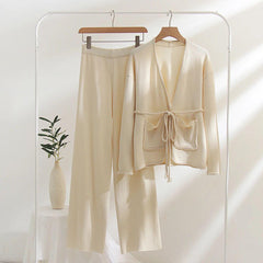 Fiyet Coord Set - front shot on hanger, cream - Miss Mosa By Akanksha