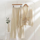 Fiyet Coord Set - front shot on hanger, cream - Miss Mosa By Akanksha