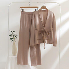Fiyet Coord Set - front shot on hanger, beige - Miss Mosa By Akanksha