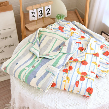 Flama Cotton Nightsuit In White - folded flat-lay product shot - Miss Mosa By Akanksha