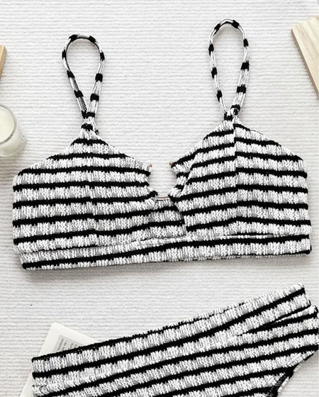 Flavie Summer Holiday Bikini In White - flat-lay product shot - Miss Mosa By Akanksha