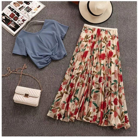 Floral Glam Coords - styled flat-lay shot, multicolour - Miss Mosa By Akanksha