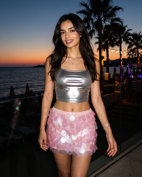 Frankie Sequin Mini Skirt