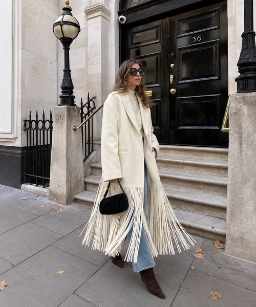 Millie Tassel Trench Coat