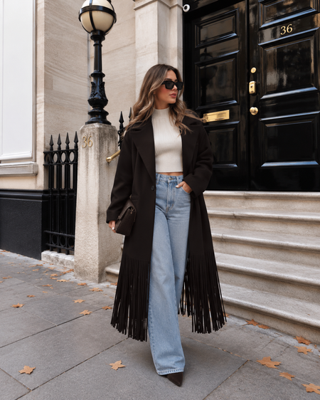 Millie Tassel Trench Coat