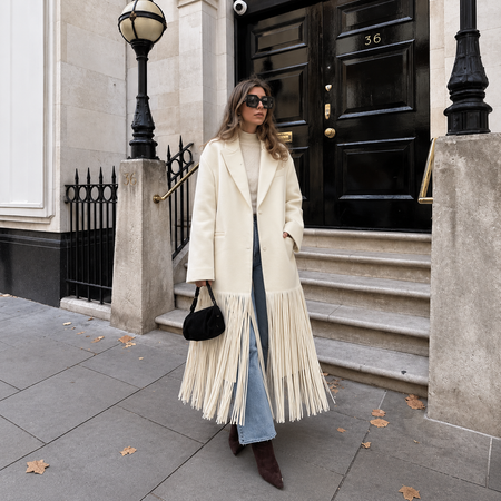 Millie Tassel Trench Coat