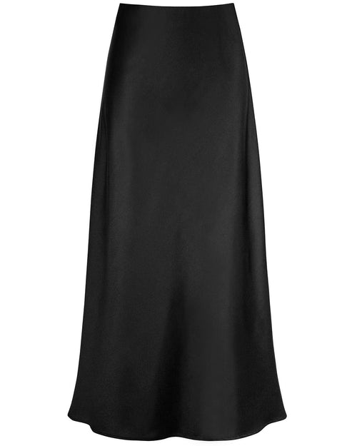 Galore Satin Midi Skirt