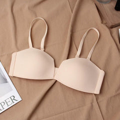 Gello Seamless Pushup Bralettes - flat-lay product shot, beige - Miss Mosa By Akanksha