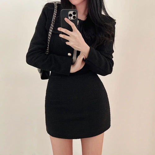 Gemma Tweed 2 Pc Set In Black