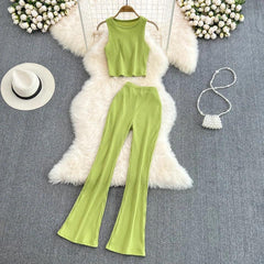 Geneva Summer Love Coord Set - styled flat-lay shot, green - Miss Mosa By Akanksha