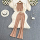 Geneva Summer Love Coord Set - styled flat-lay shot, brown - Miss Mosa By Akanksha