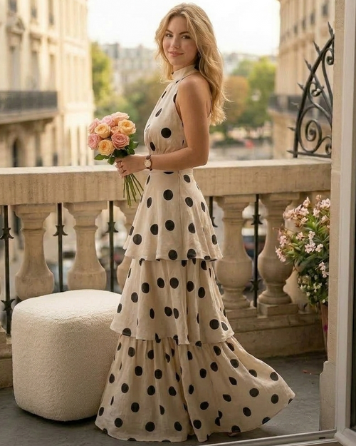 Giorgia Polka Coord Skirt Set