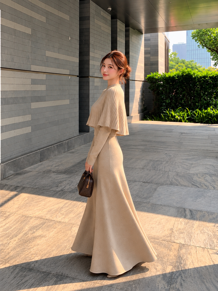 Amalfi 3Pcs Coord Skirt Set With Cape