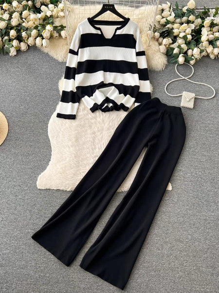 Haddie Woolen Coord Set - styled flat-lay shot, black - Miss Mosa By Akanksha