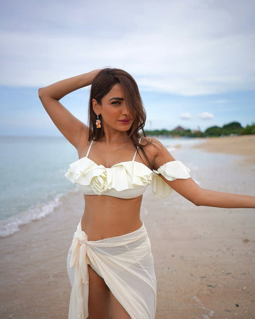 Hannah Swimsuit with Sarong Skirt