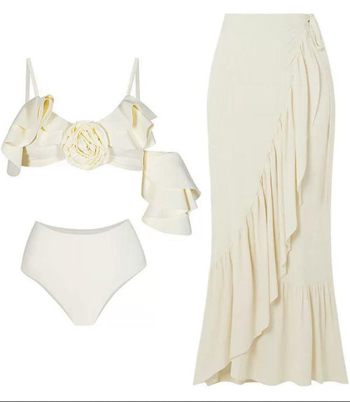 Hannah Swimsuit with Sarong Skirt
