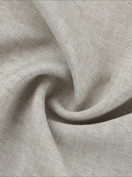 Harlow Statement Dropwaist Midi Dress - close-up shot of fabric detail, beige - Miss Mosa By Akanksha