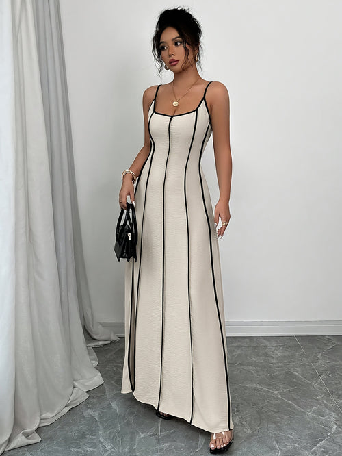 Harret Breezy Summer Dress in Beige