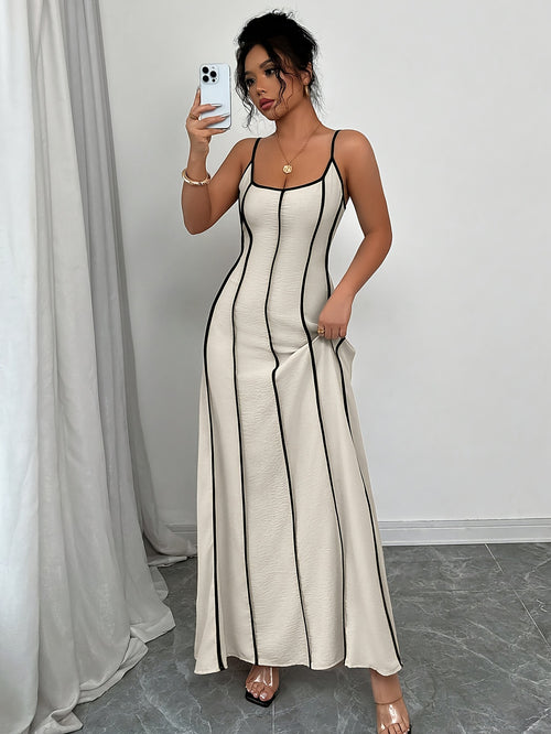 Harret Breezy Summer Dress in Beige