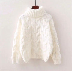 Helen Statement Pullover - front shot on hanger, white - Miss Mosa By Akanksha