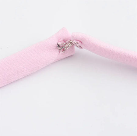 Hilton Statement Vest Knot Top In Pink - close-up of strap fastening detail - Miss Mosa By Akanksha