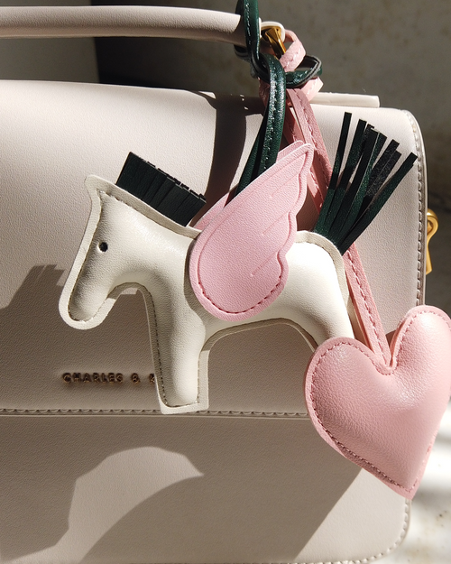 Horse and Heart Set of 2 Bag Charms
