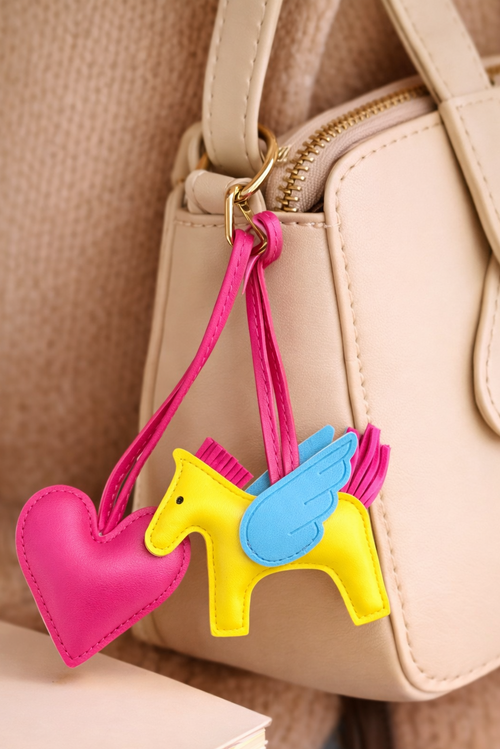 Horse and Heart Set of 2 Bag Charms