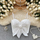 Hyacinth Rosette Cute 3D Tops - flat-lay product shot, white - Miss Mosa By Akanksha