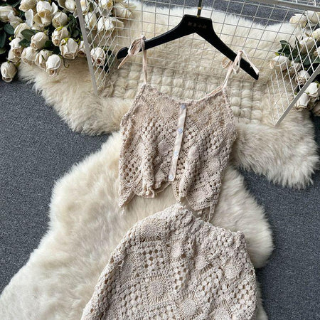 Salma Crochet Coord Set - Alamode By Akanksha