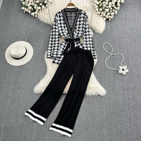 Black - Baylor Woolen Coord Set
