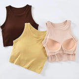 Nicole Tank Tops with Inbuilt Bra - Alamode By Akanksha