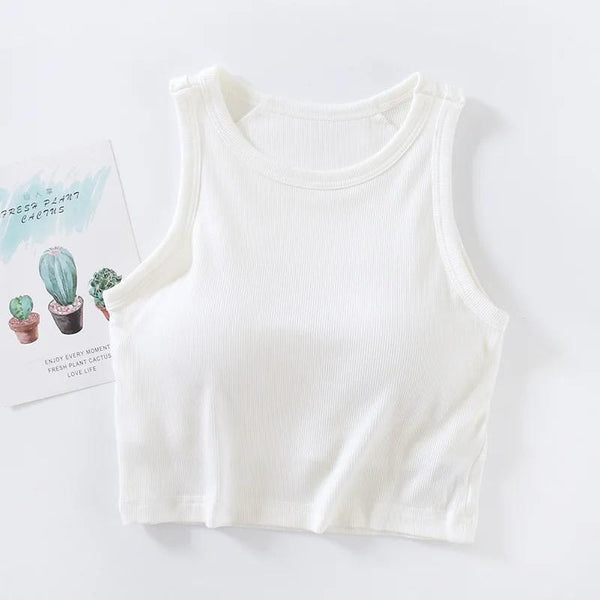 Nicole Tank Tops with Inbuilt Bra - Alamode By Akanksha