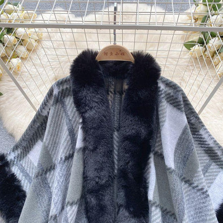 Leora Premium Winter Capes with Fur Detailing - Alamode By Akanksha