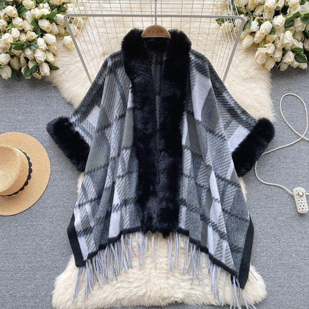 Leora Premium Winter Capes with Fur Detailing - Alamode By Akanksha