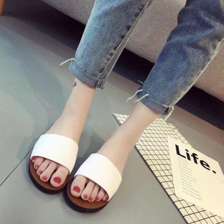 White - Reina Slipon Flats