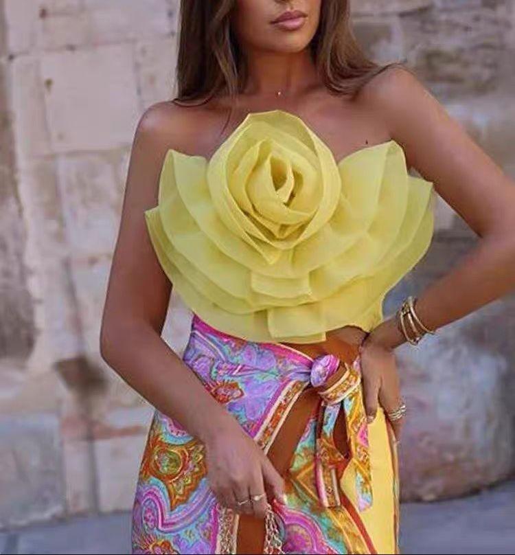 Eden Statement Floral Top - Alamode By Akanksha