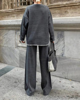 Sally Luxe Winter Coord Set- Set of Top and Pants