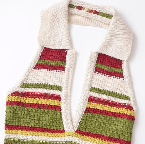 Era Soft Crochet Knit Dress In Multicolor