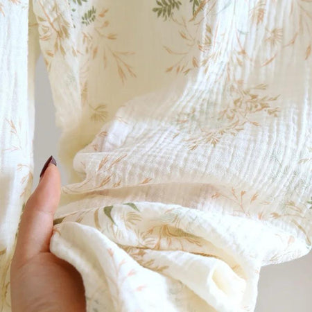 Soko Floral Cotton Nightsuit Set of 3 In Off-White