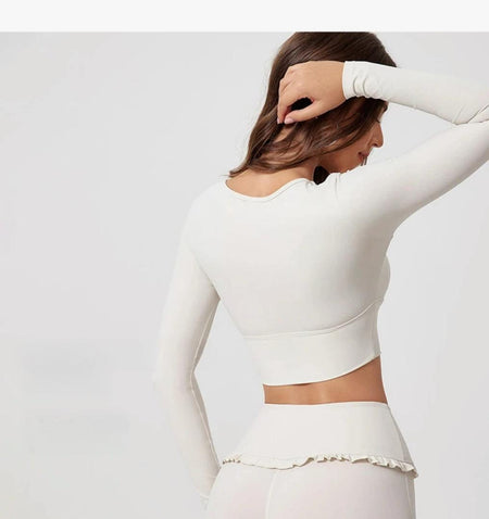 Jeny Premium Activewear Set In Beige